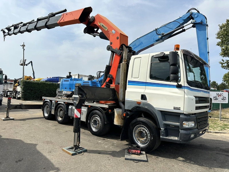 DAF CF 85.480 8x4 + CRANE PALFINGER PK90002 F (7x) - MANUAL ZF - RETARDER - BIG AXLES / HUB REDUCTION - STEEL SPRING - Crane truck: picture 1 DAF CF 85.480 8x4 + CRANE PALFINGER PK90002 F (7x) - MANUAL ZF - RETARDER - BIG AXLES / HUB REDUCTION - STEEL SPRING - Crane truck: picture 1