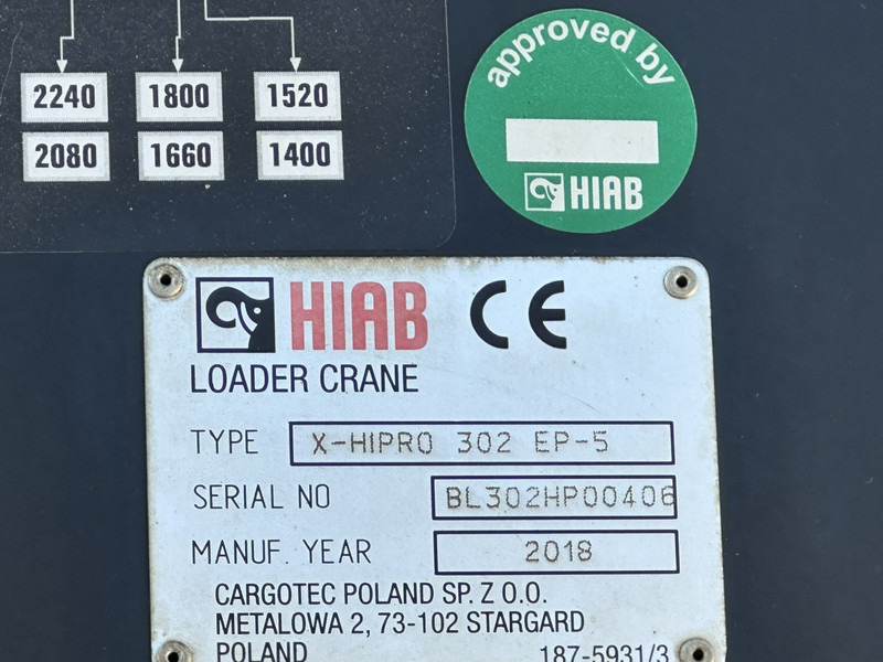 Crane truck MAN TGS 35.420 8x4 + CRANE HIAB X-HIPRO 302 EP-5 - 192.000km - ROTATOR - 5/6 F - PLATFORM 6m55 - AIR SUSPENSION - TUV 06/2025 - TOP CONDITION: picture 19