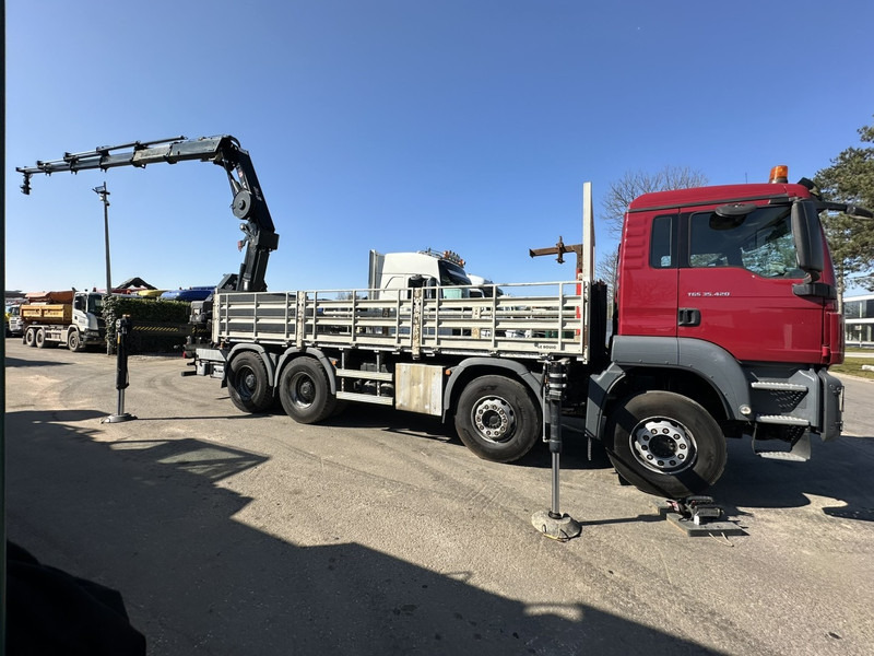 Crane truck MAN TGS 35.420 8x4 + CRANE HIAB X-HIPRO 302 EP-5 - 192.000km - ROTATOR - 5/6 F - PLATFORM 6m55 - AIR SUSPENSION - TUV 06/2025 - TOP CONDITION: picture 8