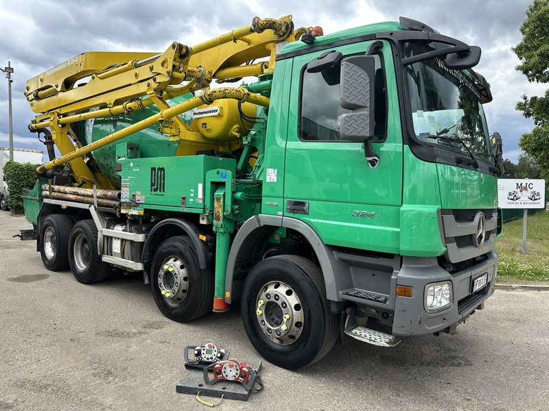 Mercedes-Benz ACTROS 3241 8x4 PUMI PM M 21-3 (21m) Putzmeister - *238.000km* / 1586H - EPS - BLADVERING / NAAFREDUCTIE - Concrete mixer truck: picture 1 Mercedes-Benz ACTROS 3241 8x4 PUMI PM M 21-3 (21m) Putzmeister - *238.000km* / 1586H - EPS - BLADVERING / NAAFREDUCTIE - Concrete mixer truck: picture 1