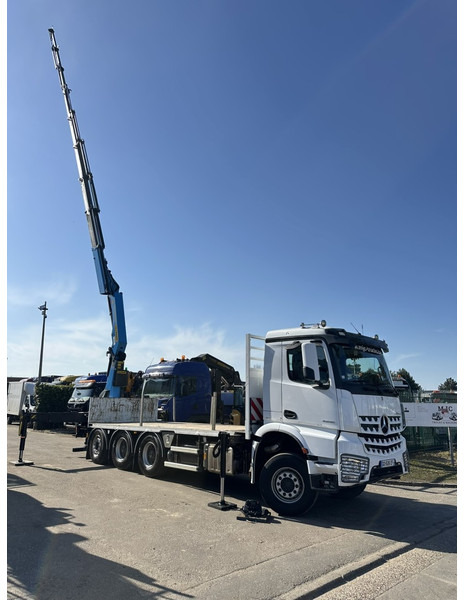 Mercedes-Benz AROCS 3246 8x4 TRIDEM + CRANE (25m!) PALFINGER PK 34002 G SH (8x) - *102.000km* - LIFT + STEERING AXLE - PLATFORM 6m65 + TWISTLOCKS - Dropside/ Flatbed truck, Crane truck: picture 5 Mercedes-Benz AROCS 3246 8x4 TRIDEM + CRANE (25m!) PALFINGER PK 34002 G SH (8x) - *102.000km* - LIFT + STEERING AXLE - PLATFORM 6m65 + TWISTLOCKS - Dropside/ Flatbed truck, Crane truck: picture 5