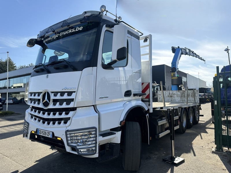Mercedes-Benz AROCS 3246 8x4 TRIDEM + CRANE (25m!) PALFINGER PK 34002 G SH (8x) - *102.000km* - LIFT + STEERING AXLE - PLATFORM 6m65 + TWISTLOCKS - Dropside/ Flatbed truck, Crane truck: picture 3 Mercedes-Benz AROCS 3246 8x4 TRIDEM + CRANE (25m!) PALFINGER PK 34002 G SH (8x) - *102.000km* - LIFT + STEERING AXLE - PLATFORM 6m65 + TWISTLOCKS - Dropside/ Flatbed truck, Crane truck: picture 3