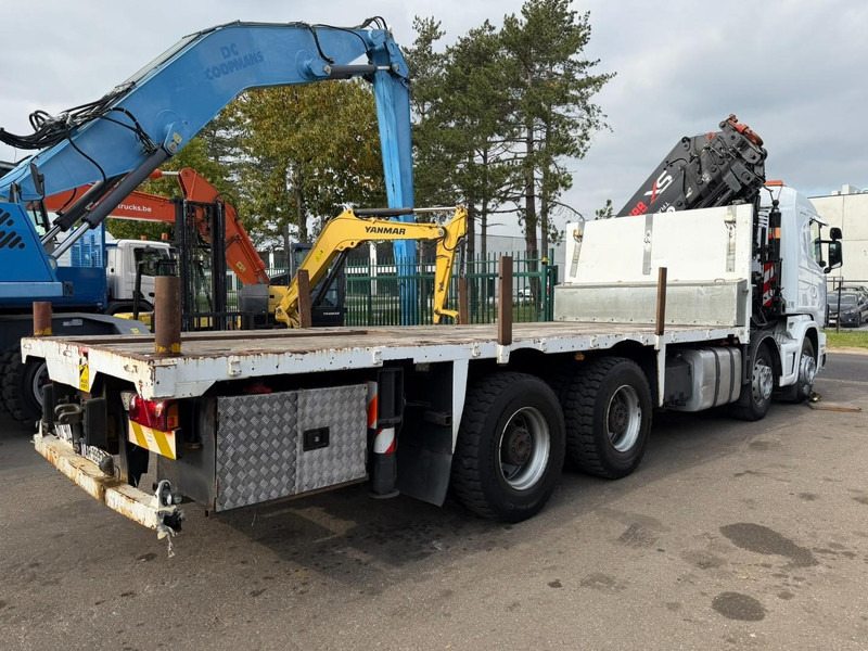 Scania 114C-380 8x4 PRITSCHE + KRAN HIAB 700 E-5 - PLATFORM 6m80 + TWISTLOCKS - MANUAL - RETARDER - STEEL SPRING / BIG AXLE HUB REDUCTION  - AP ACHSEN - Dropside/ Flatbed truck, Crane truck: picture 4 Scania 114C-380 8x4 PRITSCHE + KRAN HIAB 700 E-5 - PLATFORM 6m80 + TWISTLOCKS - MANUAL - RETARDER - STEEL SPRING / BIG AXLE HUB REDUCTION  - AP ACHSEN - Dropside/ Flatbed truck, Crane truck: picture 4