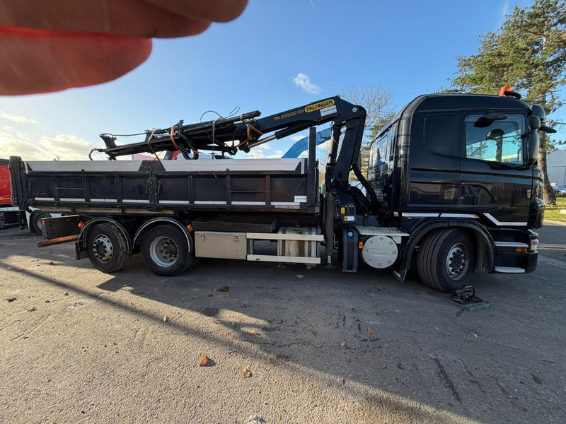 Scania G420 6x2 TIPPER + CRANE PALFINGER PK22002 C (4x) + GRABBER - LIFT + STEERING AXLE - DAMAGED CRANE - Tipper, Crane truck: picture 4 Scania G420 6x2 TIPPER + CRANE PALFINGER PK22002 C (4x) + GRABBER - LIFT + STEERING AXLE - DAMAGED CRANE - Tipper, Crane truck: picture 4