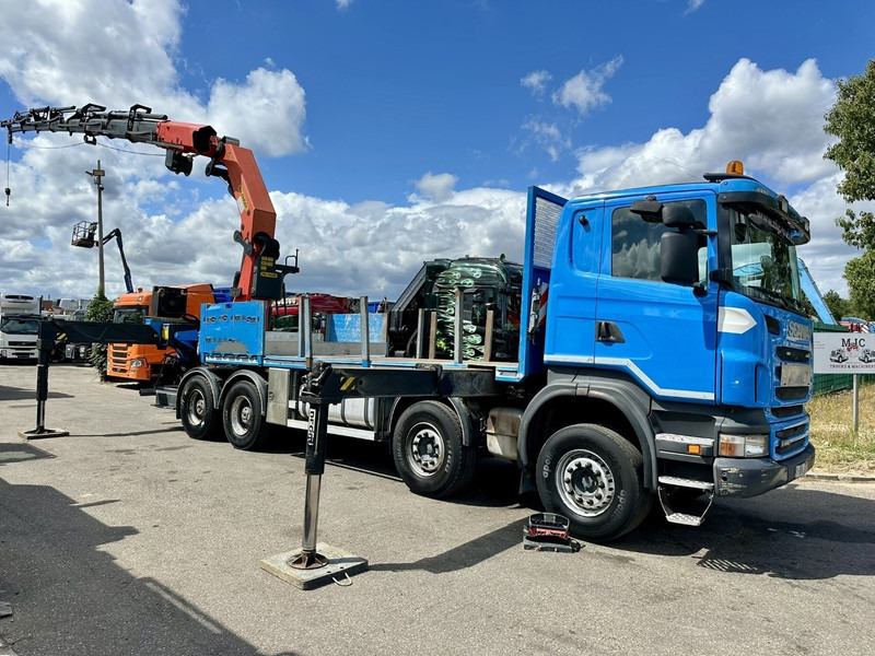 Scania G440 8x4 PRITSCHE + KRAN (26.5m!) PALFINGER PK78002 SH G 8x + 1 + WINCH - PLATFORM 6m25 - MANUAL - HUB REDUCTION - STEEL SPRING - EURO 5 - BE TRUCK - Dropside/ Flatbed truck, Crane truck: picture 2 Scania G440 8x4 PRITSCHE + KRAN (26.5m!) PALFINGER PK78002 SH G 8x + 1 + WINCH - PLATFORM 6m25 - MANUAL - HUB REDUCTION - STEEL SPRING - EURO 5 - BE TRUCK - Dropside/ Flatbed truck, Crane truck: picture 2