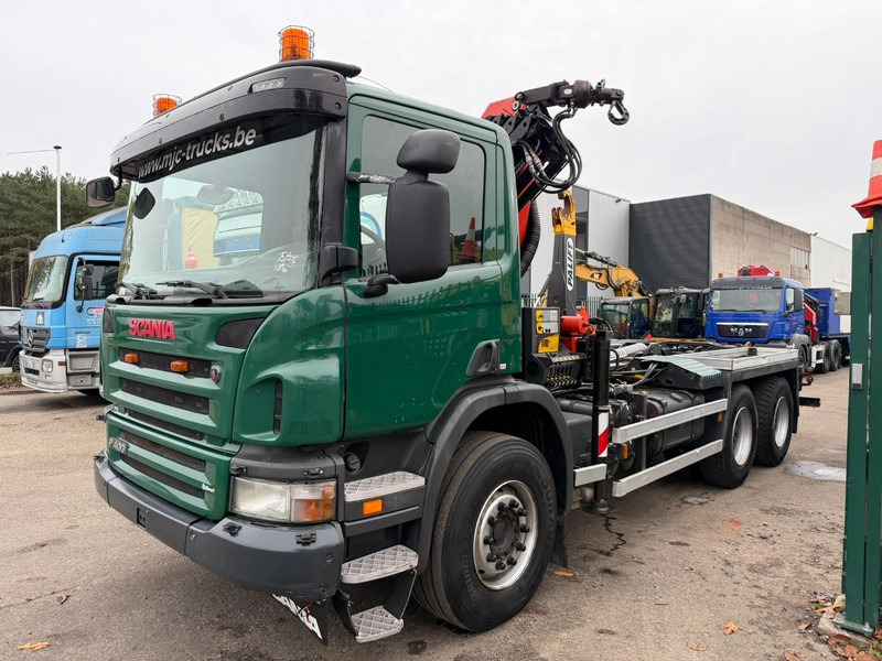 Scania P400 6x4 ABROLLKIPPER + KRAN PALFINGER PK9001 EH - RETARDER - 5/6F + ROTATOR + RADIO - WB 3m90 - EURO 5 - HUB REDUCTION / SPRING - BE TRUCK - Hook lift truck: picture 3 Scania P400 6x4 ABROLLKIPPER + KRAN PALFINGER PK9001 EH - RETARDER - 5/6F + ROTATOR + RADIO - WB 3m90 - EURO 5 - HUB REDUCTION / SPRING - BE TRUCK - Hook lift truck: picture 3