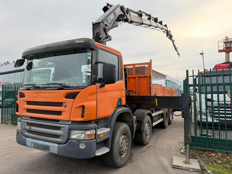 Scania P420 8X4 + (25m) CRANE HIAB 422 E-5 HIPRO + JIB 100X-4 - RETARDER - *284.000km* - MANUAL - STEEL SPRING - EURO 3 - BE TRUCK - Crane truck: picture 2 Scania P420 8X4 + (25m) CRANE HIAB 422 E-5 HIPRO + JIB 100X-4 - RETARDER - *284.000km* - MANUAL - STEEL SPRING - EURO 3 - BE TRUCK - Crane truck: picture 2