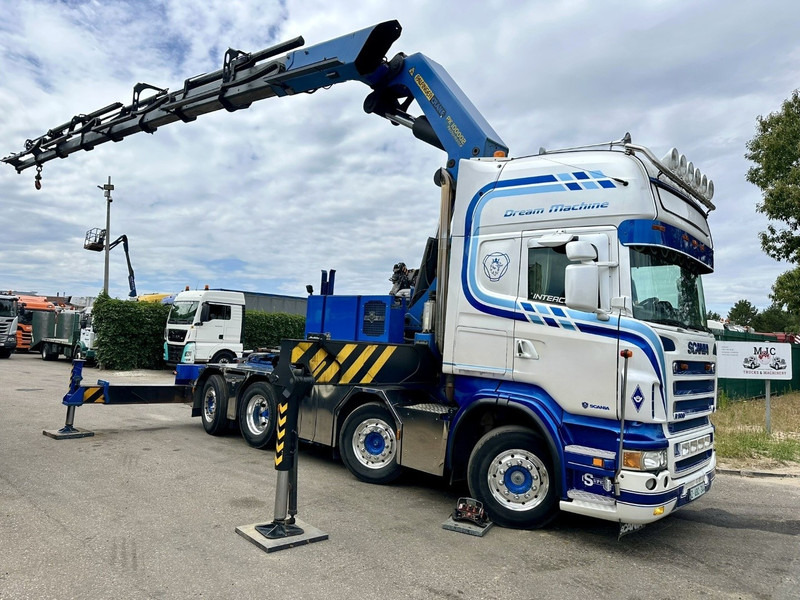 Scania R500 8x2 ZSM + KRAN 100Tm! PALFINGER PK100002 G 8x - RETARDER - ALCOA DURA BRIGHT - LIFT + STEERING - 5/6 HYDR F - TÜV 05/2026 - TOP CONDITION - Crane truck: picture 1 Scania R500 8x2 ZSM + KRAN 100Tm! PALFINGER PK100002 G 8x - RETARDER - ALCOA DURA BRIGHT - LIFT + STEERING - 5/6 HYDR F - TÜV 05/2026 - TOP CONDITION - Crane truck: picture 1
