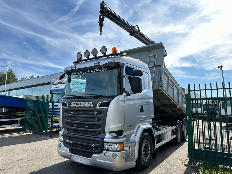Scania R520 6x4 TIPPER + CRANE PALFINGER PK 15002 A - TRACTOR UNIT - RETARDER - *FULL AIR* - EUR 6 - BE TRUCK - Tipper, Crane truck: picture 5 Scania R520 6x4 TIPPER + CRANE PALFINGER PK 15002 A - TRACTOR UNIT - RETARDER - *FULL AIR* - EUR 6 - BE TRUCK - Tipper, Crane truck: picture 5
