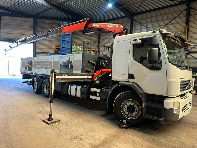 Volvo FE 300 6x2 + crane (20m!) PALFINGER PK18002 E 6x - LIFT / STEERING AXLE - MANUAL - EURO 5 - Dropside/ Flatbed truck, Crane truck: picture 2 Volvo FE 300 6x2 + crane (20m!) PALFINGER PK18002 E 6x - LIFT / STEERING AXLE - MANUAL - EURO 5 - Dropside/ Flatbed truck, Crane truck: picture 2