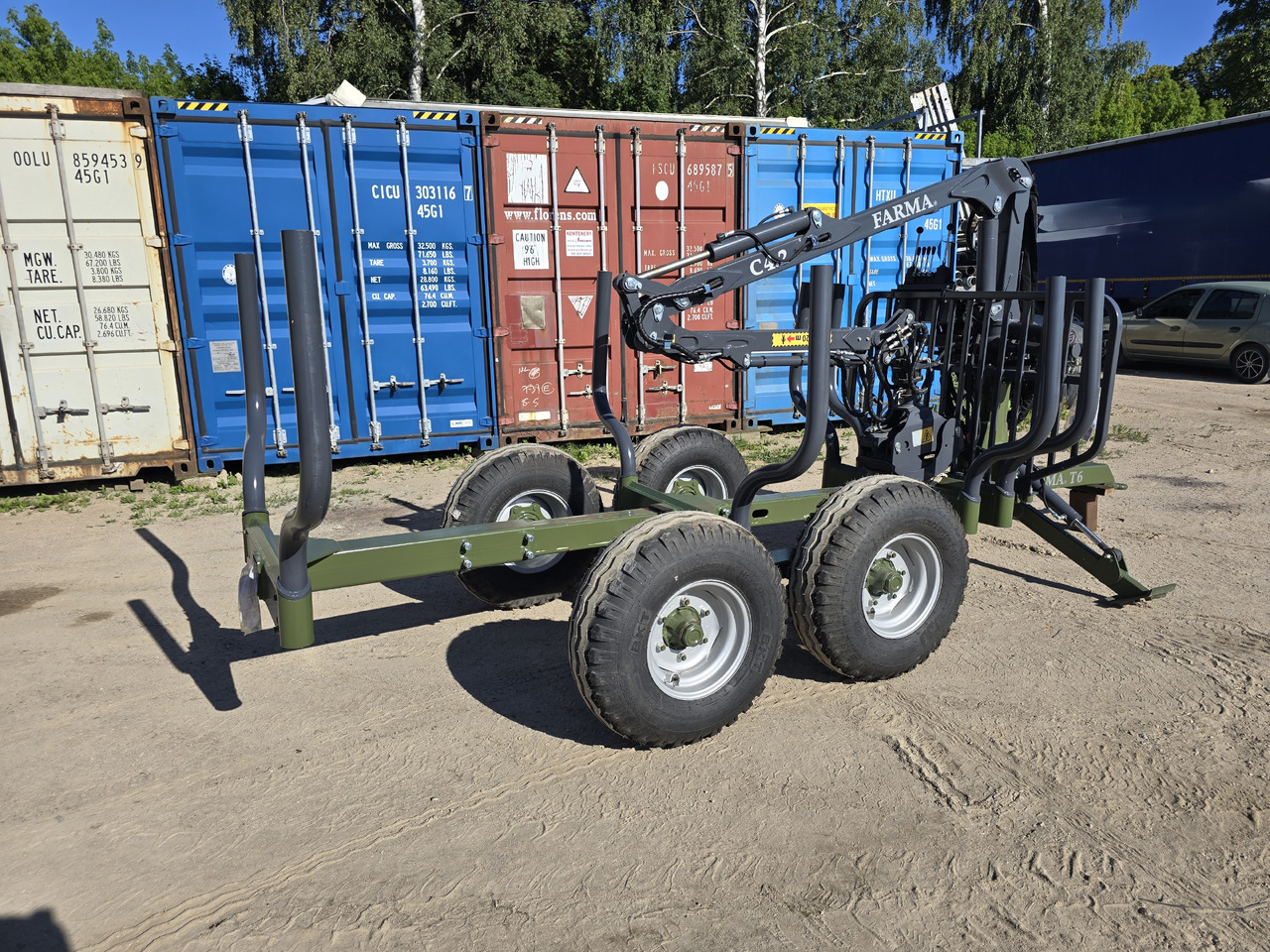 FARMA T6 + żuraw C4,2 - Forestry trailer: picture 3 FARMA T6 + żuraw C4,2 - Forestry trailer: picture 3