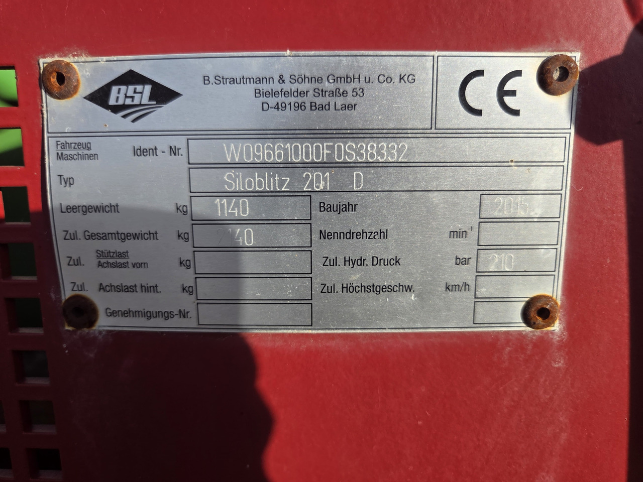 STRAUTMANN Siloblitz 201 D - Forage harvester: picture 3 STRAUTMANN Siloblitz 201 D - Forage harvester: picture 3