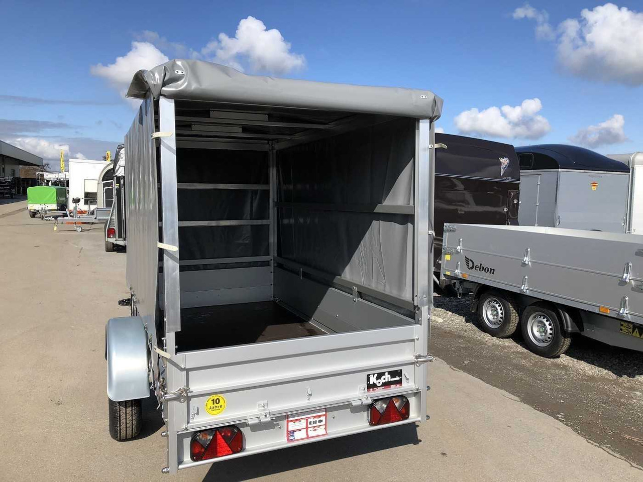 KOCH U4 mit Plane 1500 grau Kastenanhänger ungebremst - Car trailer: picture 4 KOCH U4 mit Plane 1500 grau Kastenanhänger ungebremst - Car trailer: picture 4
