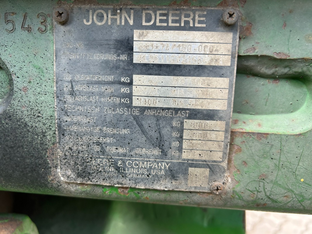 John Deere 6110 on lease John Deere 6110: picture 9