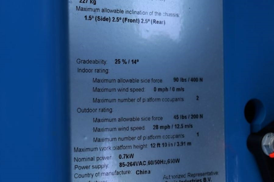 Scissor lift Genie GS1330M Valid inspection, *Guarantee! All-Electric: picture 7