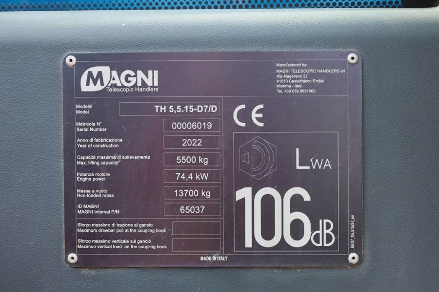 Telescopic handler Magni TH5,5.15-D7/D Diesel, 4x4x4 Drive, 5.5t Capacity,: picture 6