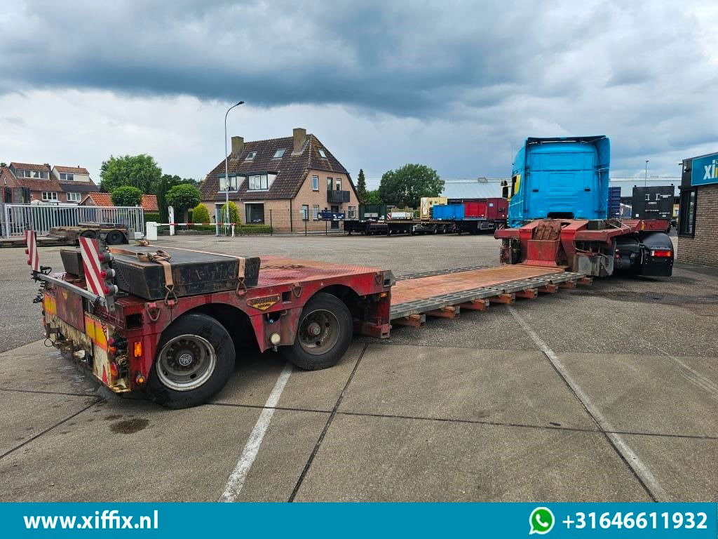 Broshuis 2-ass. Dubbel 2x uitschuifbare dieplader met afneembare nek / 2x gestuu - Low loader semi-trailer: picture 4 Broshuis 2-ass. Dubbel 2x uitschuifbare dieplader met afneembare nek / 2x gestuu - Low loader semi-trailer: picture 4