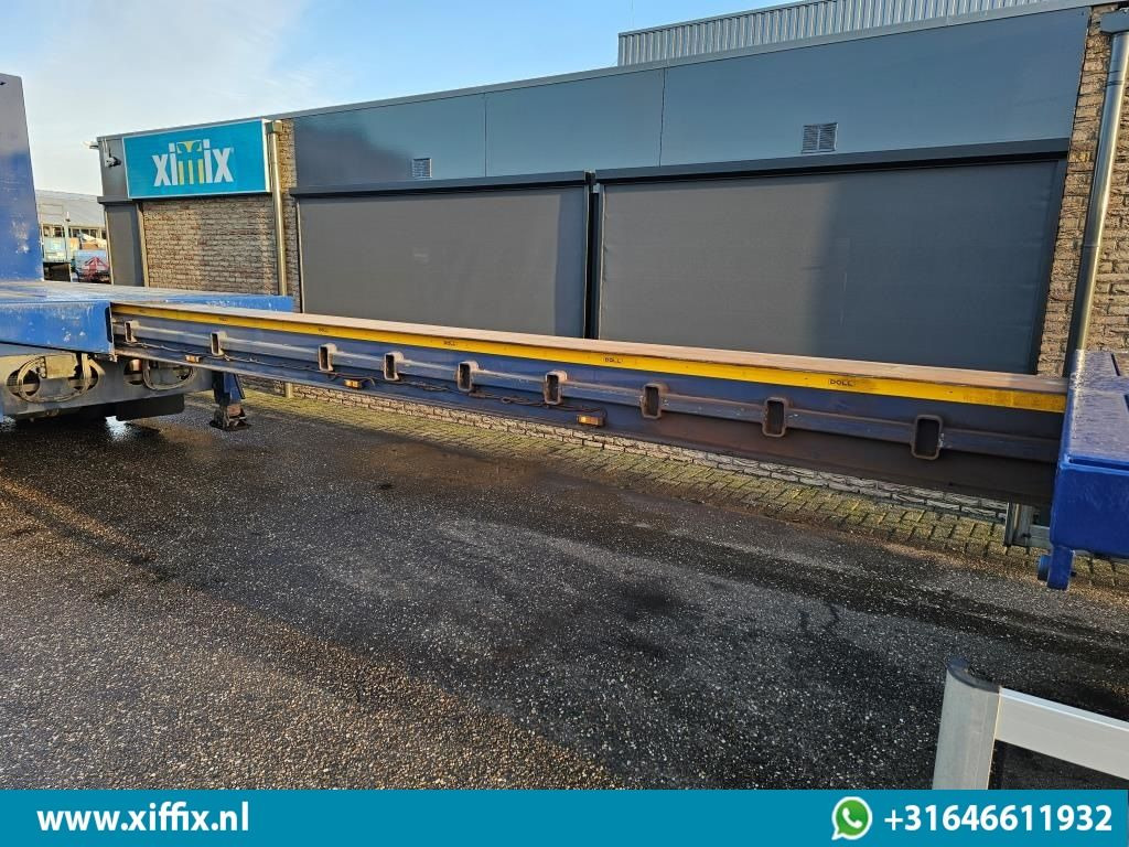 Dropside/ Flatbed semi-trailer Doll 3-ass. Vlakke uitschuifbare oplegger / Naloop gestuurd / 14091: picture 6