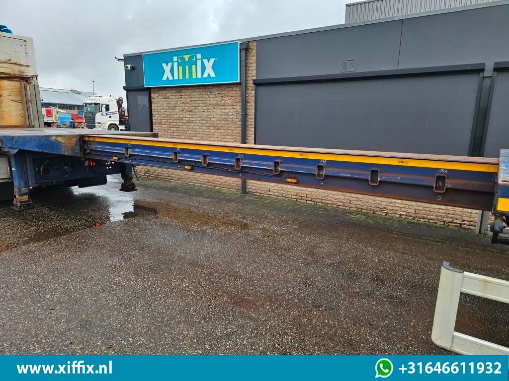 Dropside/ Flatbed semi-trailer Doll 3-ass. Vlakke uitschuifbare oplegger / Naloop gestuurd: picture 7