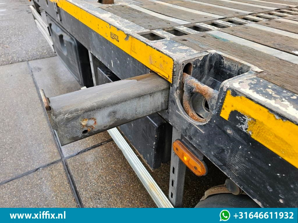Dropside/ Flatbed semi-trailer ES-GE 3-ass. Vlakke uitschuifbare Mega oplegger / Naloop gestuurd: picture 7