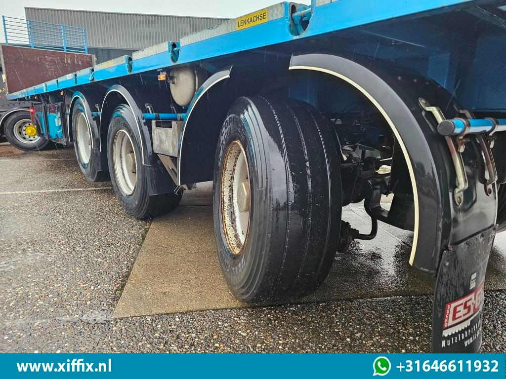 ES-GE 3-ass. Vlakke uitschuifbare oplegger / Naloop gestuurd - Dropside/ Flatbed semi-trailer: picture 5 ES-GE 3-ass. Vlakke uitschuifbare oplegger / Naloop gestuurd - Dropside/ Flatbed semi-trailer: picture 5
