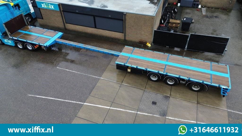 ES-GE 3-ass. Vlakke uitschuifbare oplegger / Naloop gestuurd - Dropside/ Flatbed semi-trailer: picture 2 ES-GE 3-ass. Vlakke uitschuifbare oplegger / Naloop gestuurd - Dropside/ Flatbed semi-trailer: picture 2