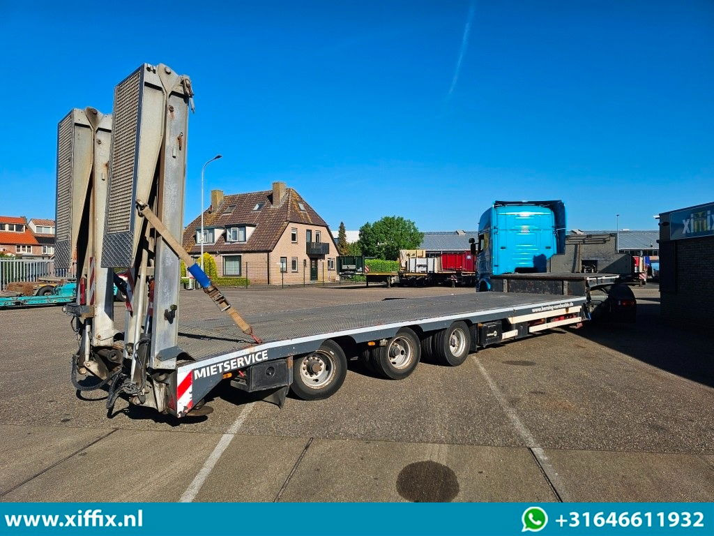 Meusburger 3-ass. Semi dieplader met dubbele hydr. Kleppen en hydr. Verstelbare - Low loader semi-trailer: picture 4 Meusburger 3-ass. Semi dieplader met dubbele hydr. Kleppen en hydr. Verstelbare - Low loader semi-trailer: picture 4