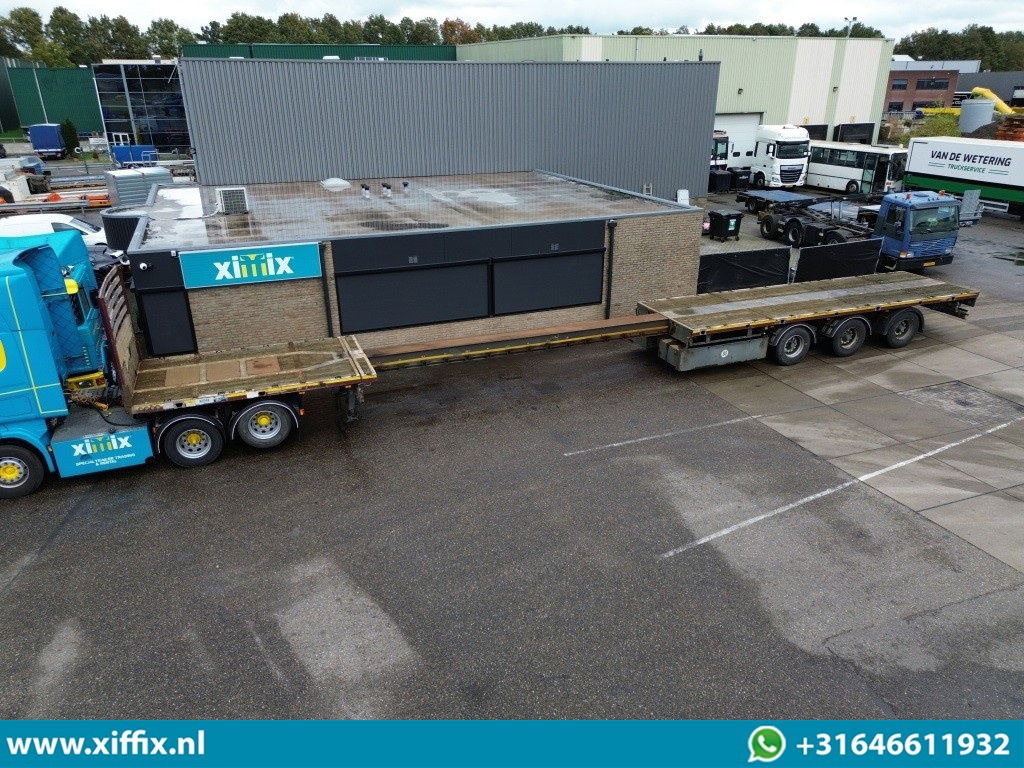 Meusburger 3-ass. Vlakke uitschuifbare oplegger / 3x gestuurd - Dropside/ Flatbed semi-trailer: picture 1 Meusburger 3-ass. Vlakke uitschuifbare oplegger / 3x gestuurd - Dropside/ Flatbed semi-trailer: picture 1