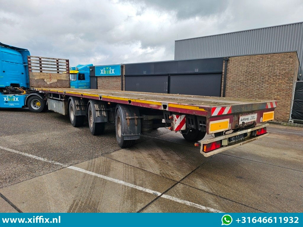 Meusburger 3-ass. Vlakke uitschuifbare oplegger / 3x gestuurd - Dropside/ Flatbed semi-trailer: picture 4 Meusburger 3-ass. Vlakke uitschuifbare oplegger / 3x gestuurd - Dropside/ Flatbed semi-trailer: picture 4