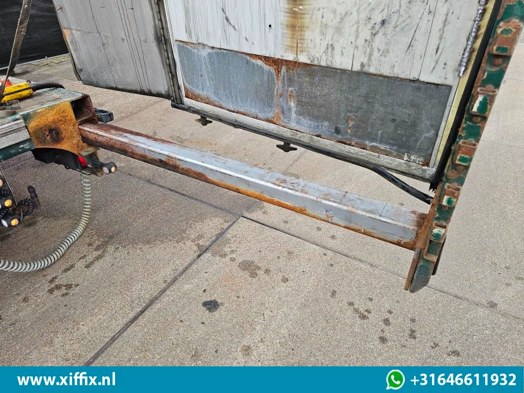 Dropside/ Flatbed semi-trailer Meusburger 4-ass. Vlakke Mega oplegger met elektrische huifopbouw / 2x naloop ge: picture 6 Dropside/ Flatbed semi-trailer Meusburger 4-ass. Vlakke Mega oplegger met elektrische huifopbouw / 2x naloop ge: picture 6