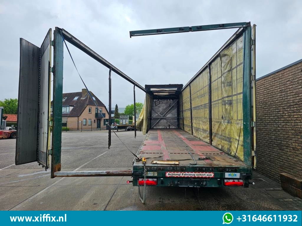 Dropside/ Flatbed semi-trailer Meusburger 4-ass. Vlakke Mega oplegger met elektrische huifopbouw / 2x naloop ge: picture 11 Dropside/ Flatbed semi-trailer Meusburger 4-ass. Vlakke Mega oplegger met elektrische huifopbouw / 2x naloop ge: picture 11