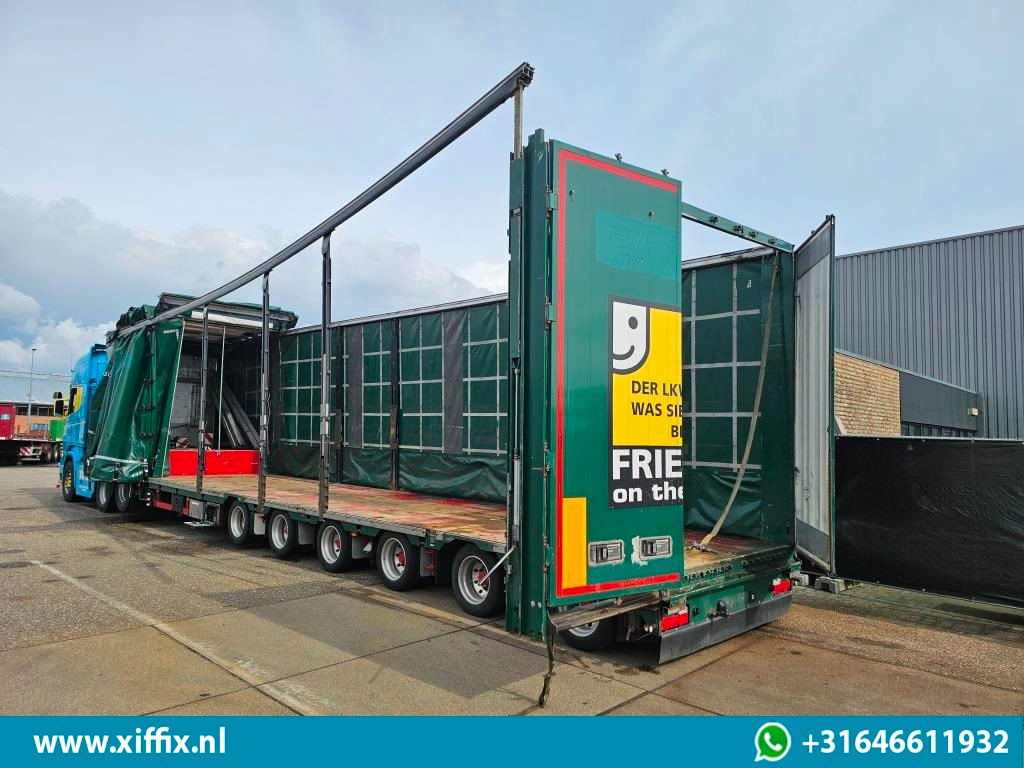 Low loader semi-trailer Meusburger 6-ass. Semi dieplader met elektrische huifopbouw / 3x naloop gestuurd: picture 17