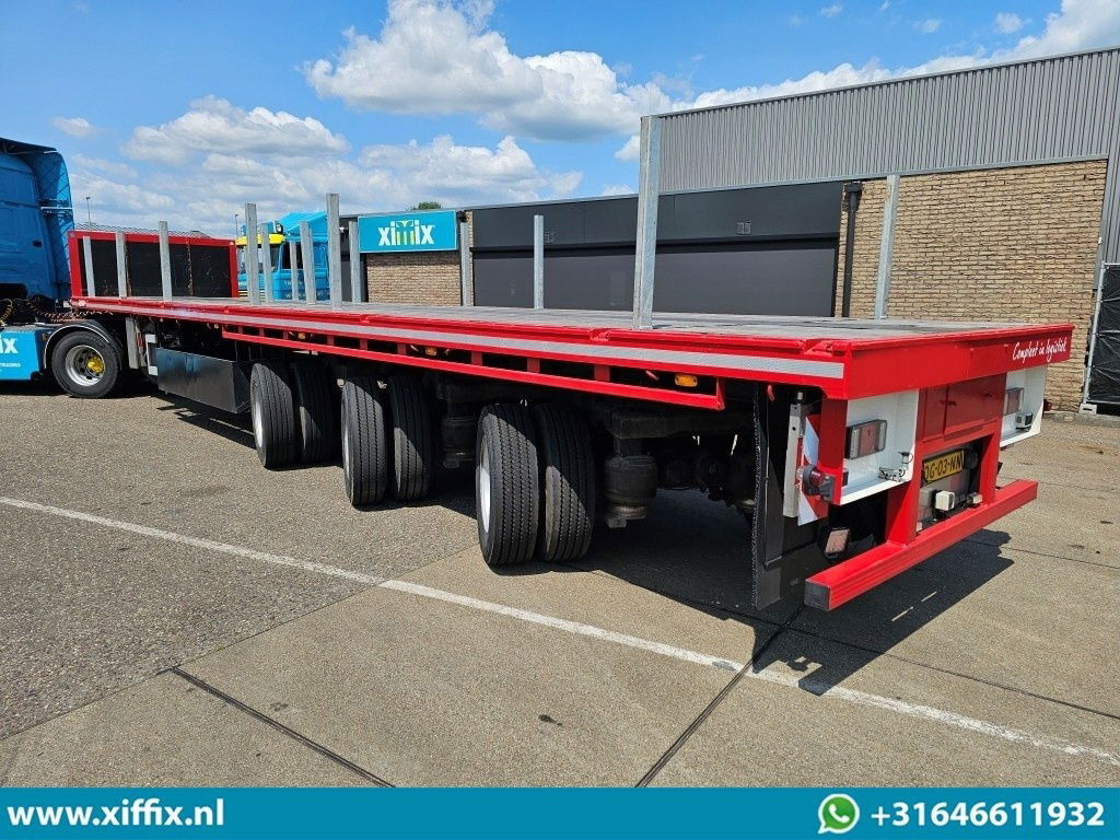 Nooteboom 3-ass. Vlakke dubbel 2x uitschuifbare oplegger / 3x gestuurd - Dropside/ Flatbed semi-trailer: picture 4 Nooteboom 3-ass. Vlakke dubbel 2x uitschuifbare oplegger / 3x gestuurd - Dropside/ Flatbed semi-trailer: picture 4