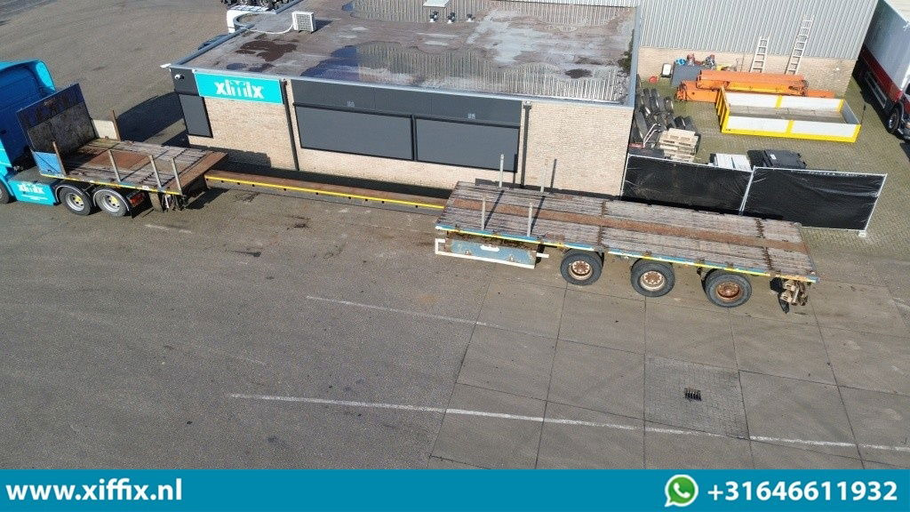 Nooteboom 3-ass. Vlakke uitschuifbare oplegger / 3x gestuurd - Dropside/ Flatbed semi-trailer: picture 2 Nooteboom 3-ass. Vlakke uitschuifbare oplegger / 3x gestuurd - Dropside/ Flatbed semi-trailer: picture 2