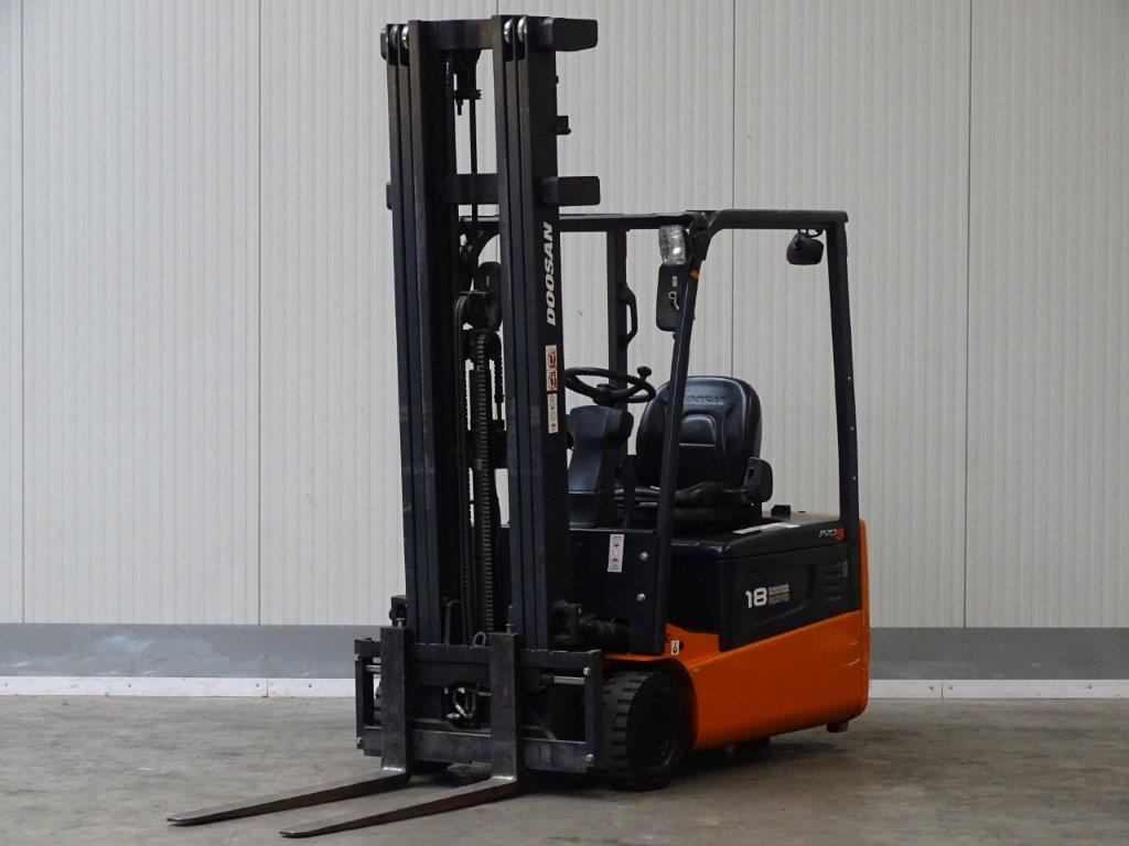 Doosan B18T-5 - TRIPLEX - Electric forklift: picture 1 Doosan B18T-5 - TRIPLEX - Electric forklift: picture 1