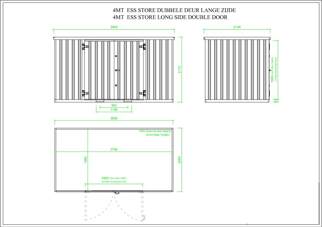 4m ED LZ RAL7021 - Swap body/ Container: picture 3 4m ED LZ RAL7021 - Swap body/ Container: picture 3