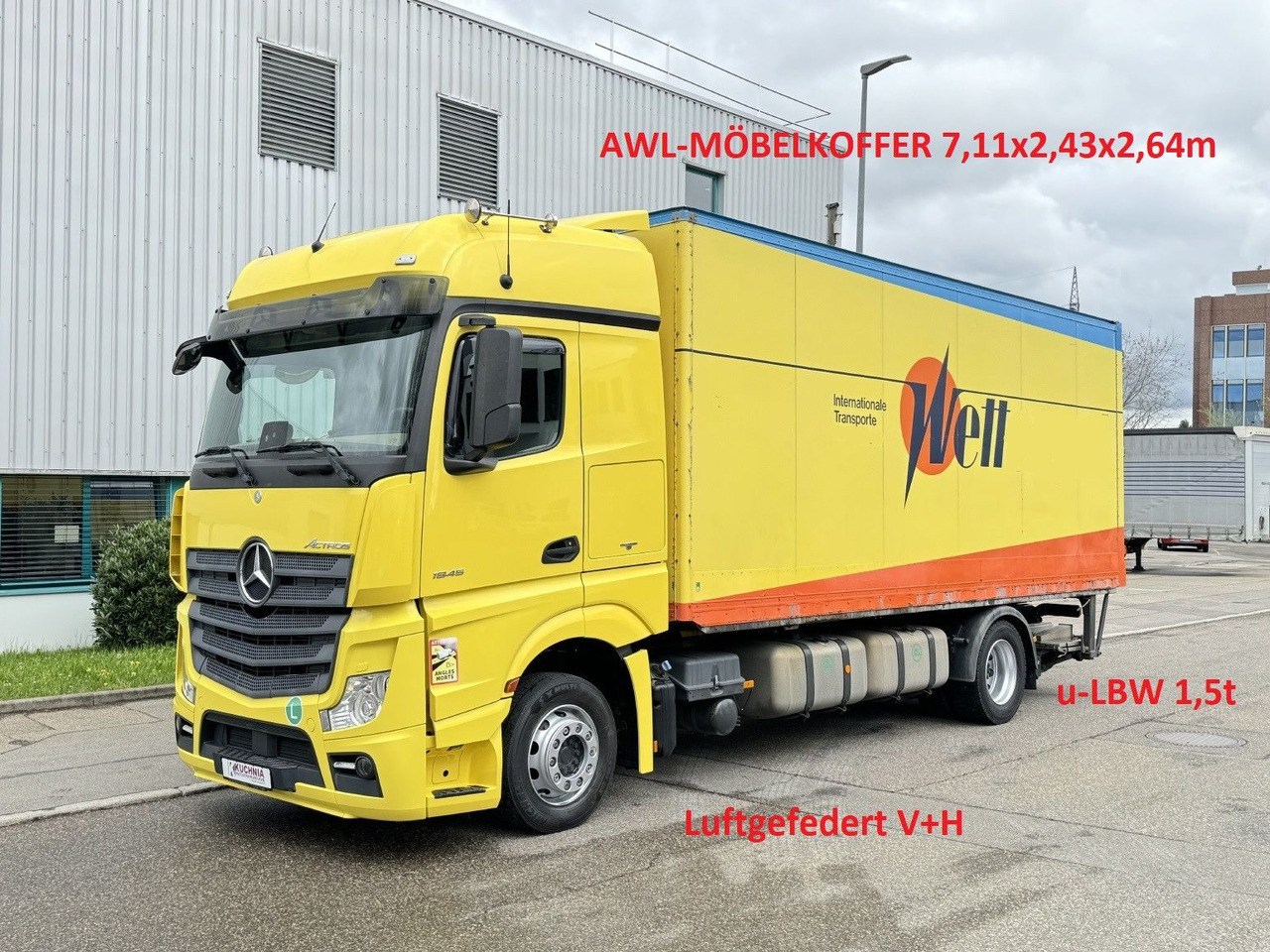 Mercedes-Benz Actros 1845 LL Gr.Haus AWL-Möbelkoffer ULBW - Box truck: picture 1 Mercedes-Benz Actros 1845 LL Gr.Haus AWL-Möbelkoffer ULBW - Box truck: picture 1