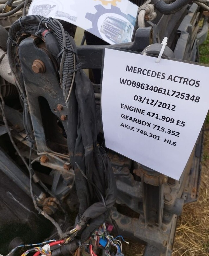 Mercedes-Benz Actros truck - Frame/ Chassis for Truck: picture 1 Mercedes-Benz Actros truck - Frame/ Chassis for Truck: picture 1