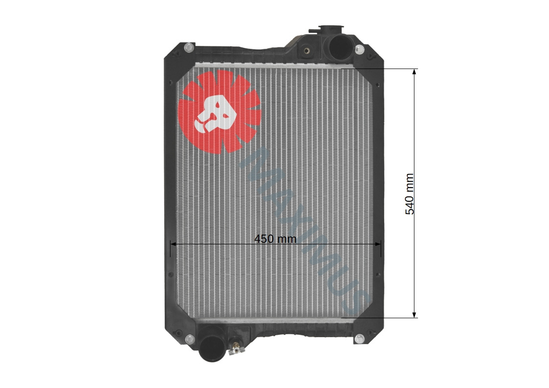 CASE MX100 , MX90 , CX80 , CX70 , MX80 , CX100 , CX90 , C90 , C100 - Radiator for Farm tractor: picture 2 CASE MX100 , MX90 , CX80 , CX70 , MX80 , CX100 , CX90 , C90 , C100 - Radiator for Farm tractor: picture 2