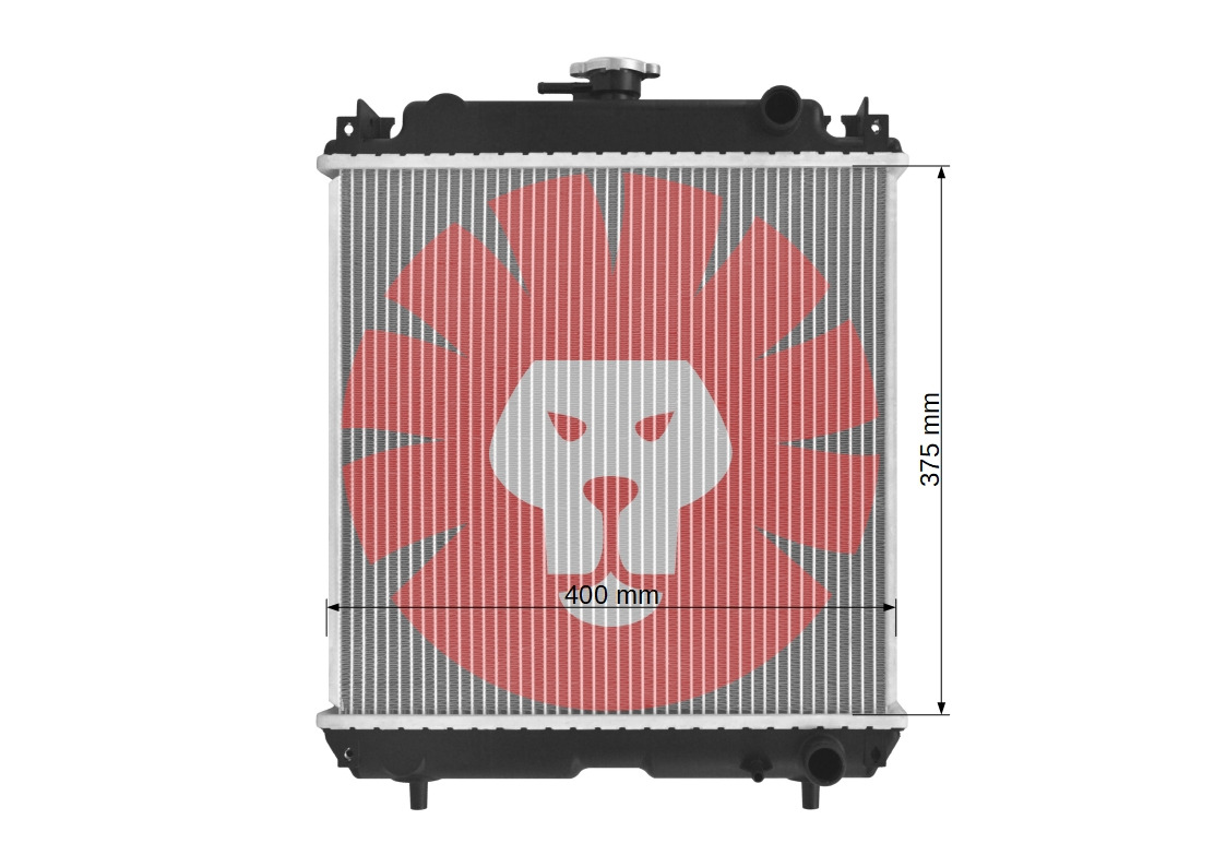 ISEKI HV214 HV216 - Radiator for Compact tractor: picture 3 ISEKI HV214 HV216 - Radiator for Compact tractor: picture 3