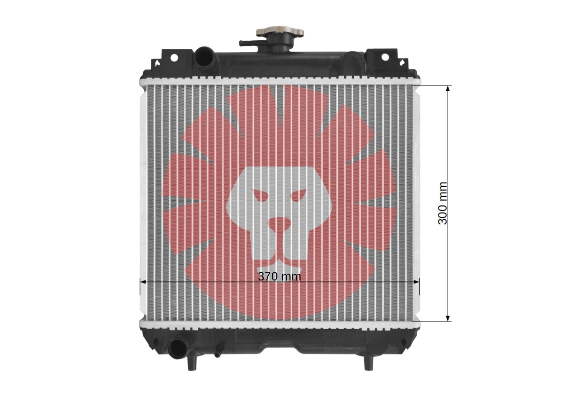 KUBOTA GB13 GB14 GB15 - Radiator for Compact tractor: picture 3 KUBOTA GB13 GB14 GB15 - Radiator for Compact tractor: picture 3