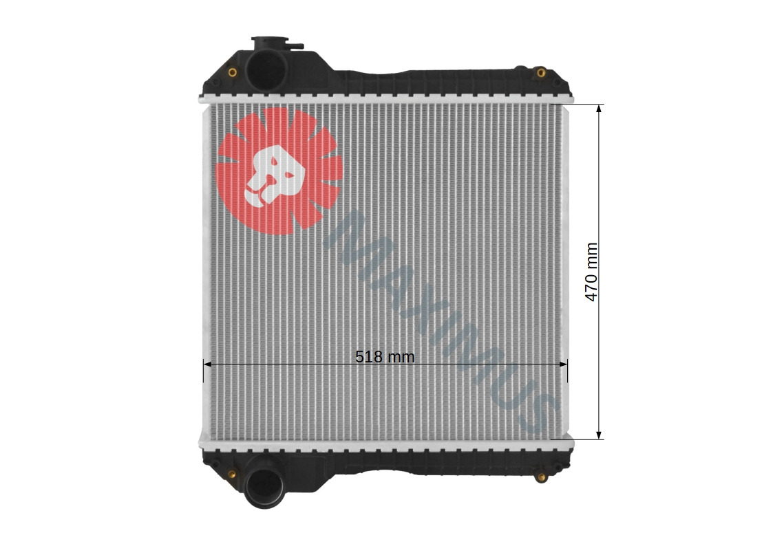 TEREX FERMEC 750 760 860 960 965 - Radiator for Backhoe loader: picture 3 TEREX FERMEC 750 760 860 960 965 - Radiator for Backhoe loader: picture 3