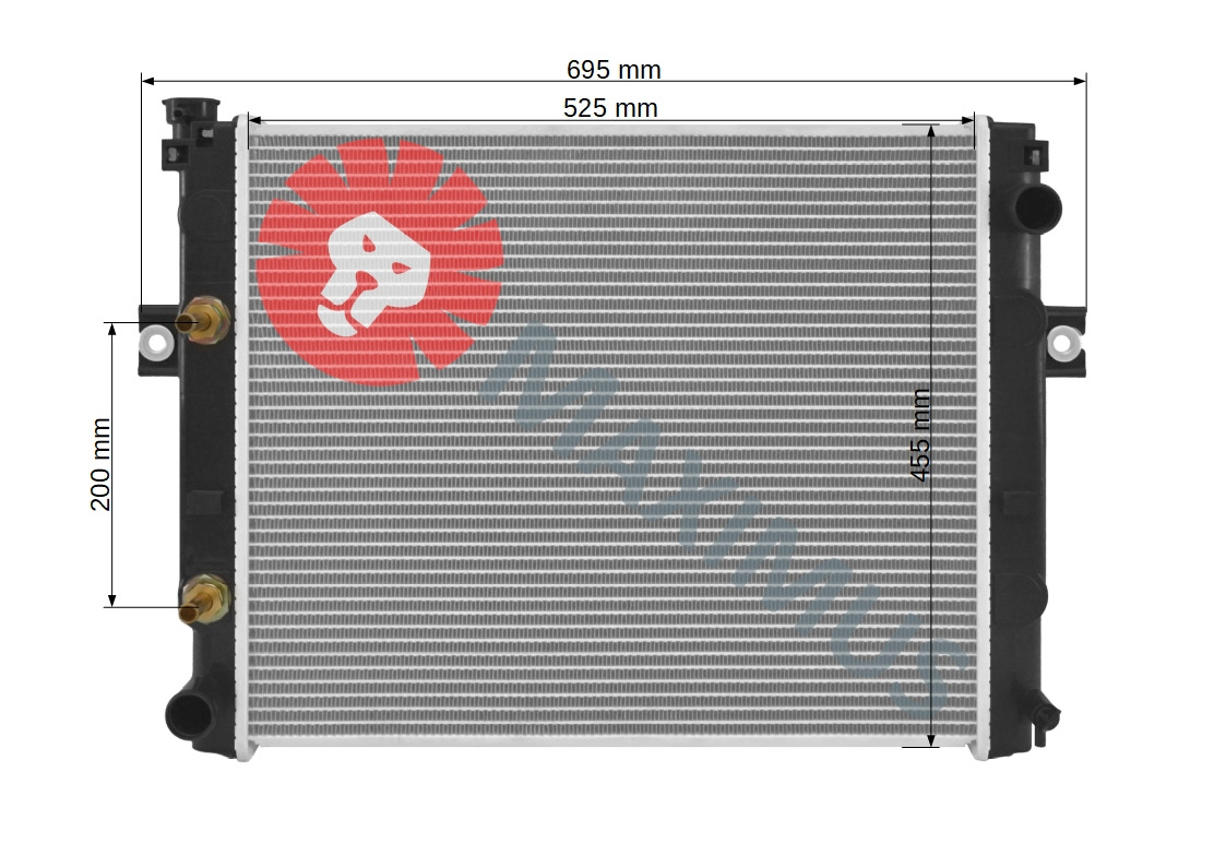 TOYOTA FORKLIFT WÓZEK WIDŁOWY - Radiator for Forklift: picture 3 TOYOTA FORKLIFT WÓZEK WIDŁOWY - Radiator for Forklift: picture 3
