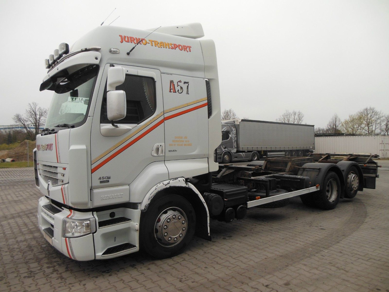 Renault PREMIUM DXI 450.25, 6X2, BDF, MANUELL!!! - Container transporter/ Swap body truck: picture 1 Renault PREMIUM DXI 450.25, 6X2, BDF, MANUELL!!! - Container transporter/ Swap body truck: picture 1