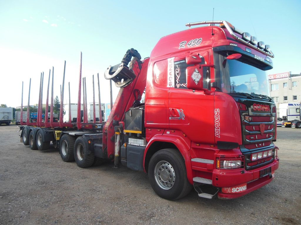 Scania R450,6X4, KRAN, EPSILON 170 + UMIKOV TELESKOP - Timber truck, Crane truck: picture 2 Scania R450,6X4, KRAN, EPSILON 170 + UMIKOV TELESKOP - Timber truck, Crane truck: picture 2