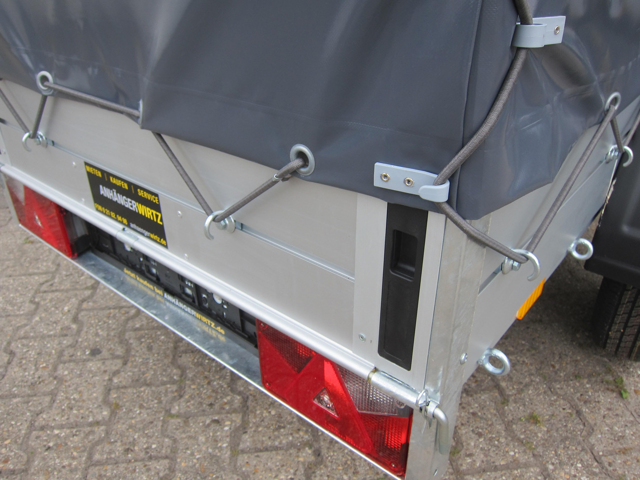 Aluliner Planen Anhänger GT 750 201x101x120cm +Hochplane aero grau (XS) 750kg - Car trailer: picture 5 Aluliner Planen Anhänger GT 750 201x101x120cm +Hochplane aero grau (XS) 750kg - Car trailer: picture 5