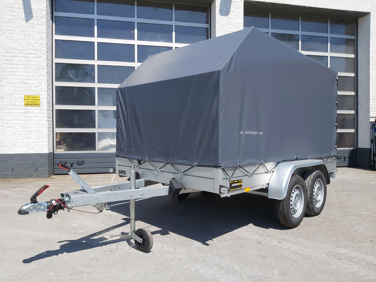 Aluliner Planen Anhänger GTT 2000 301x151x150cm Plane grau schräg (M) 2000kg Aktion - Curtainsider trailer: picture 1 Aluliner Planen Anhänger GTT 2000 301x151x150cm Plane grau schräg (M) 2000kg Aktion - Curtainsider trailer: picture 1