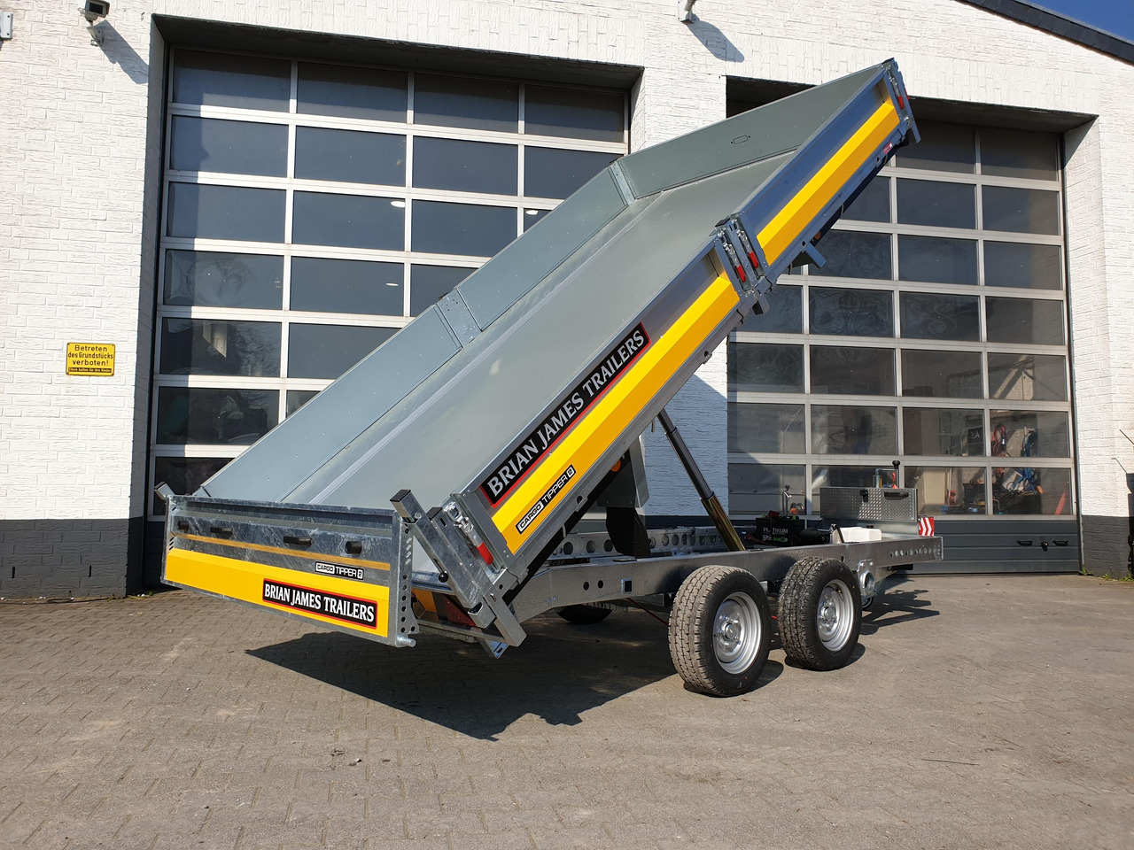 Brian James Trailer CarGO Tipper 2 elektrisch 360x195x30cm Pendelklappe Tandem niedrig 12" 3500kg os - Tipper trailer: picture 3 Brian James Trailer CarGO Tipper 2 elektrisch 360x195x30cm Pendelklappe Tandem niedrig 12" 3500kg os - Tipper trailer: picture 3