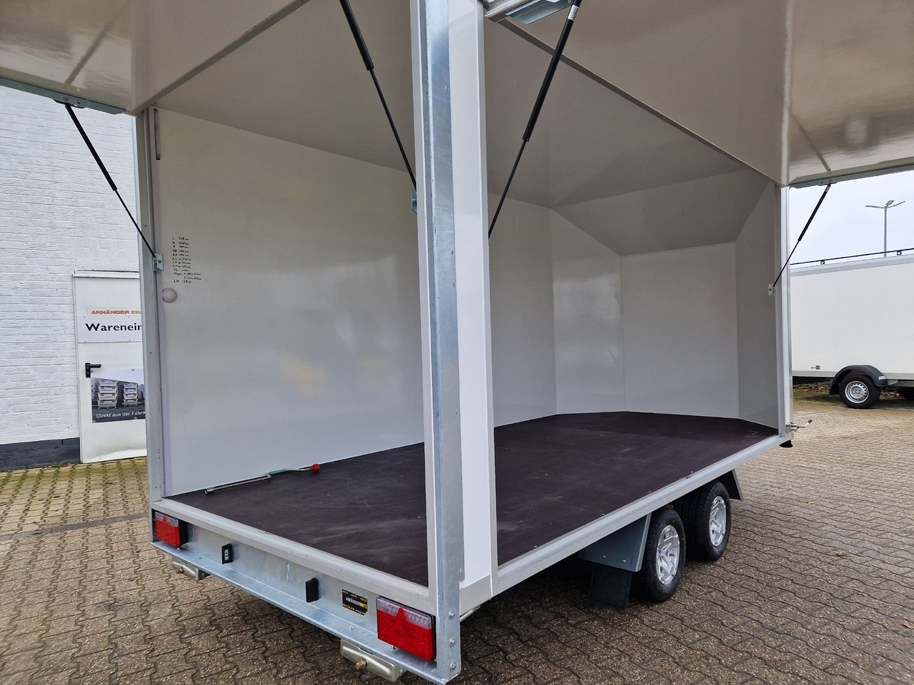 Vending trailer Koffer Hochlader FC2024HTL Messe 400x200x200cm aerodynamisch 10" Alufelgen (XL) 2000kg 100 km/H: picture 6