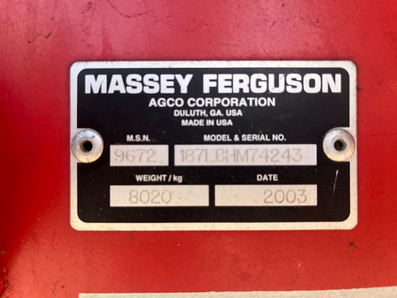Square baler Massey Ferguson 187: picture 13
